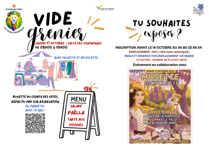 Vide grenier des joyeux bohémiens - le pouget le