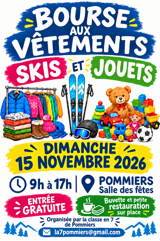 Bourse aux vêtements - skis - jouets