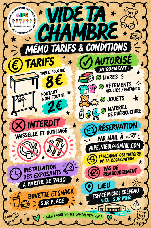 Vide ta chambre