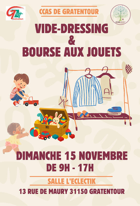 Vide dressing et bourse aux jouets