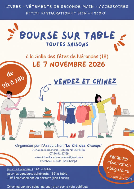 Bourse sur table