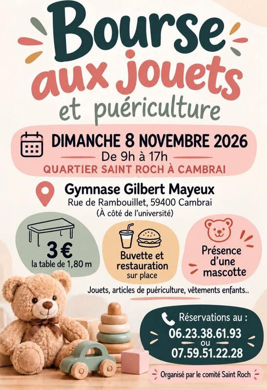 Brocante puériculture/jouet dans le gymnase G.Mayeux