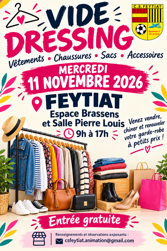 Vide dressing du cs feytiat