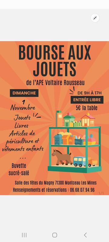 Bourse au jouet et puériculture