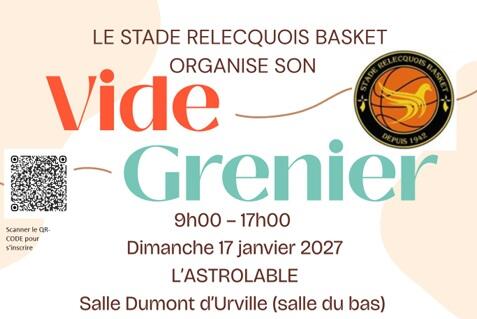 Vide grenier du stade relecquois basket 2027