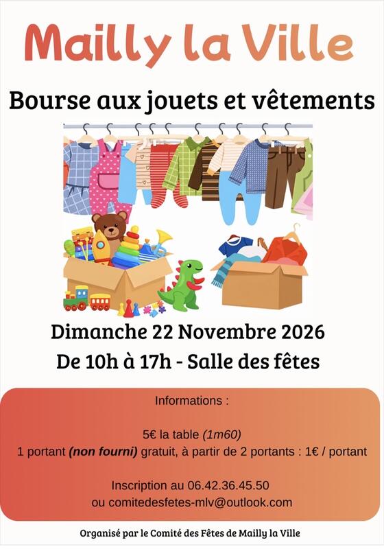 Bourse aux jouets et vêtements