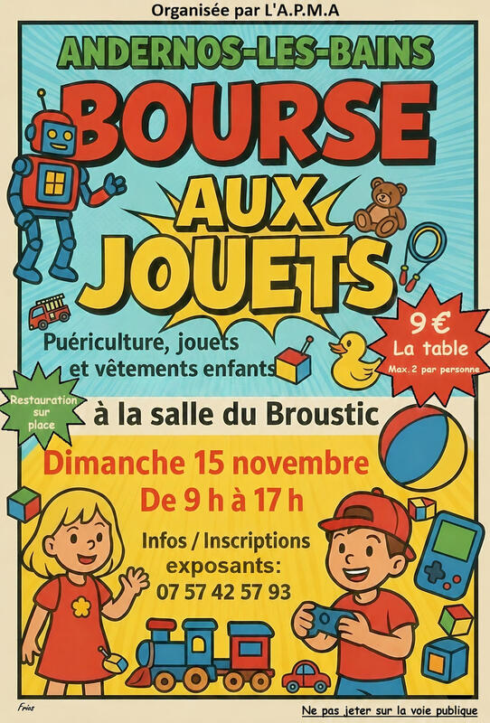 Bourse au jouets apma