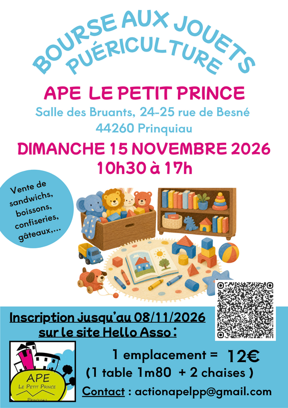 Bourse aux jouets - ape le petit prince