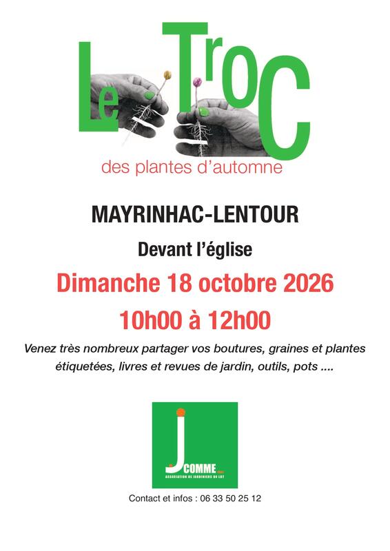 Le troc des plantes d'automne