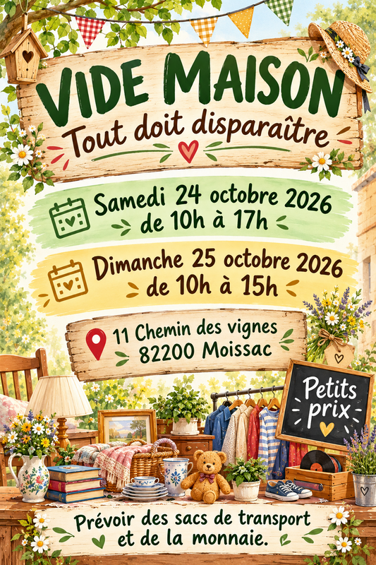 Vide maison