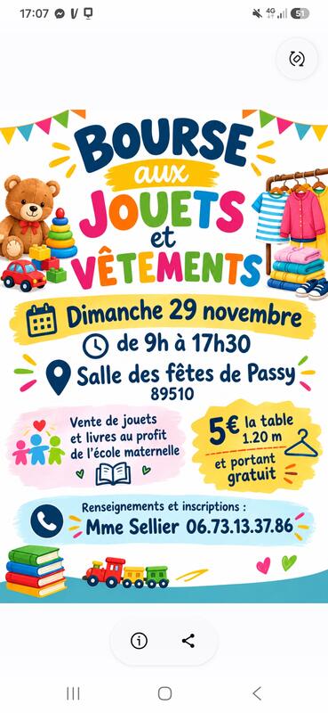 Bourse aux jouets et vêtements