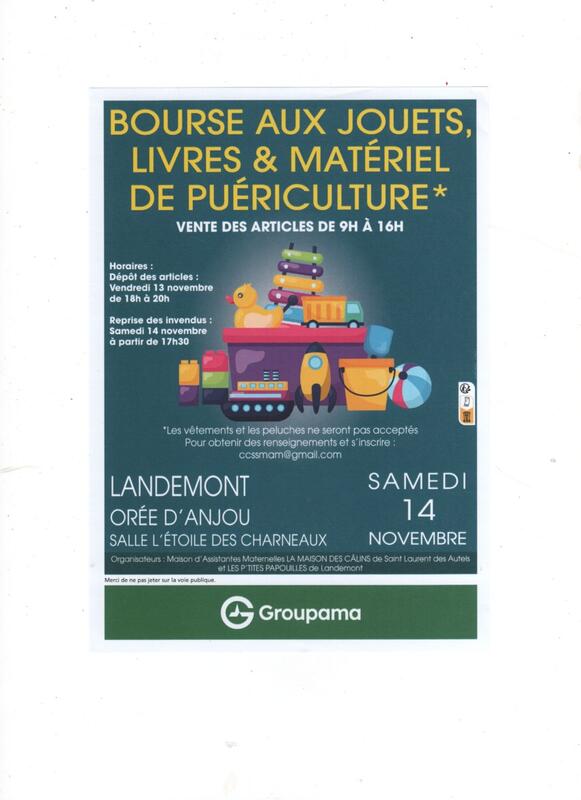 Bourse aux jouets, livres et matériel de puériculture
