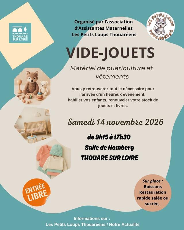 Vide jeux -jouets - matériel de puériculture - vêtements enfants
