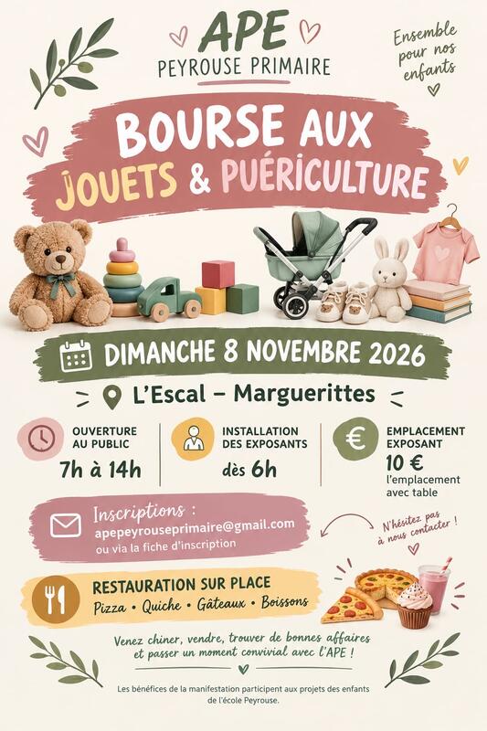 Bourse aux jouets - puériculture