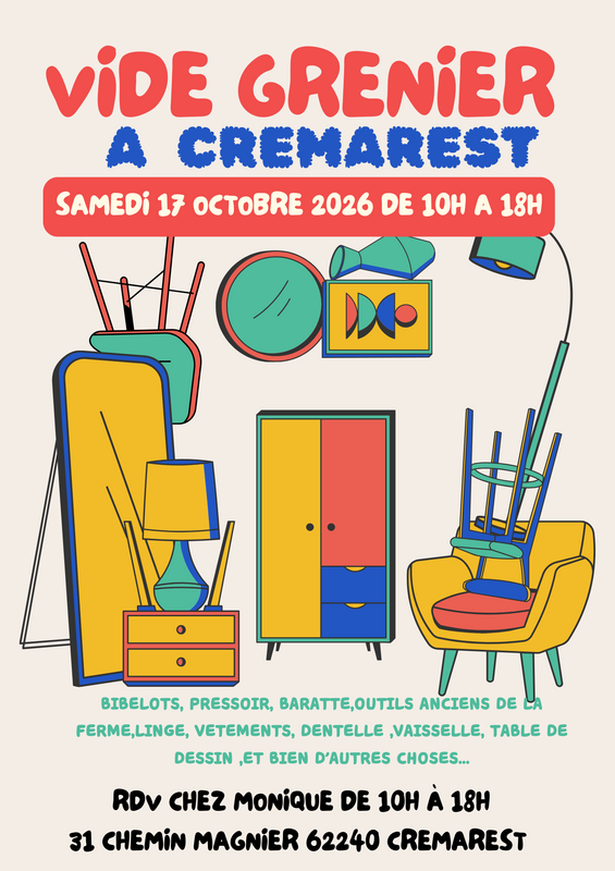 Vide grenier particulier