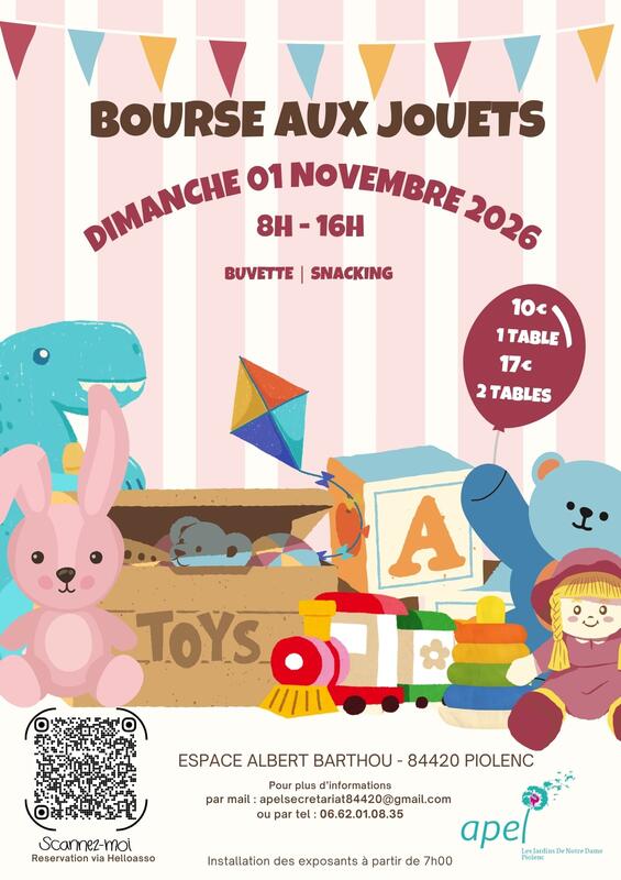 Bourse aux jouets de l'apel