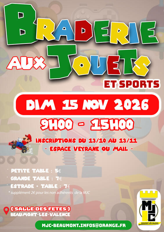 Braderie aux jouets et sports
