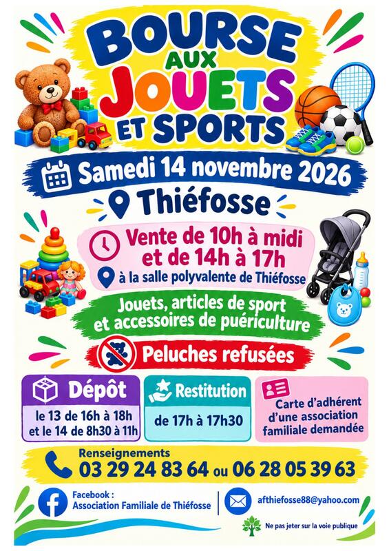 Bourse aux jouets et sports