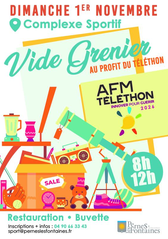 Vide grenier au profit du téléthon