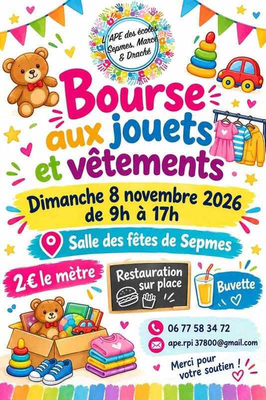 Bourses aux jouets et vêtements
