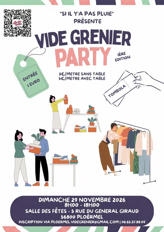 Vide grenier de l'association si il y'a pas pluie