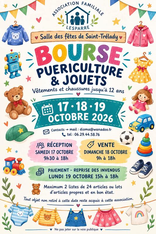 Bourse jouets et puériculture