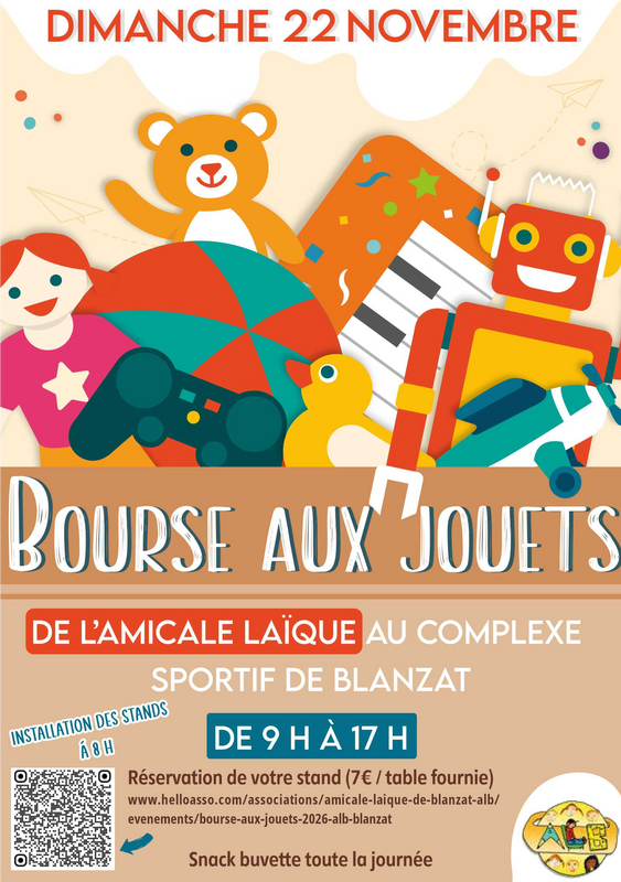Bourse aux jouets de l'amicale laïque