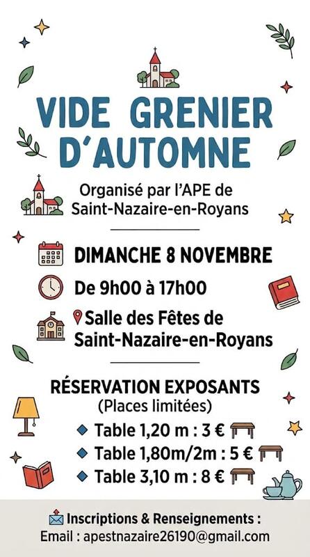 Vide grenier d'automne