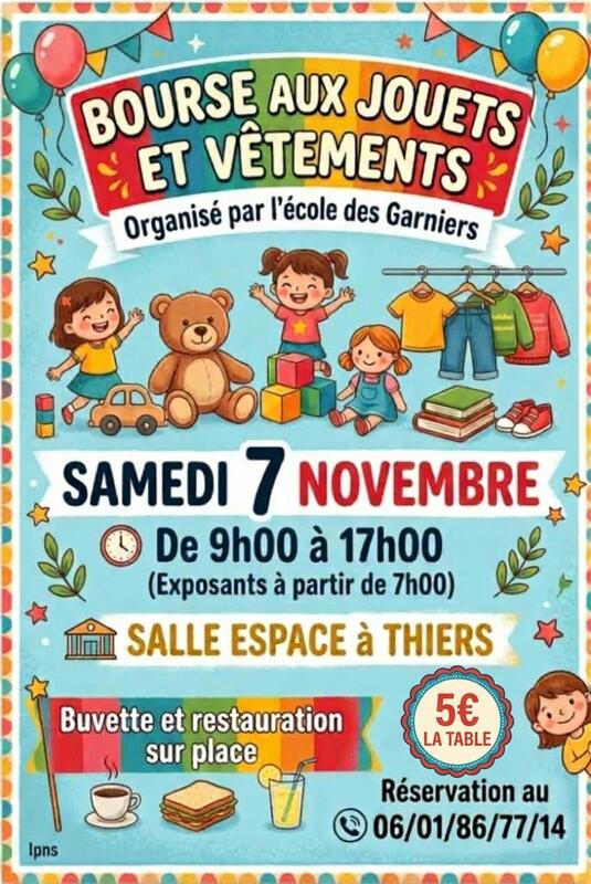 Bourse aux jouets et vêtements