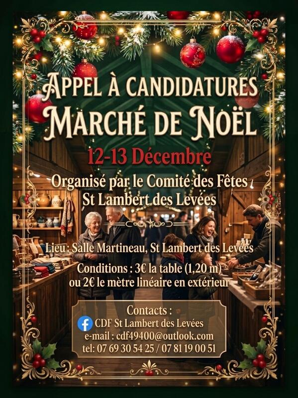 Marché de noël du comité des fêtes