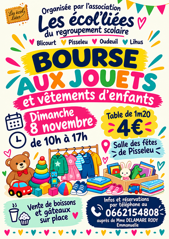 Bourse aux jouets et vêtements
