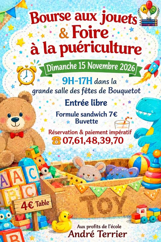 Bourse aux jouets et foire à la puériculture
