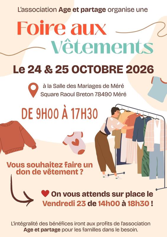 Foire aux vêtements à méré !