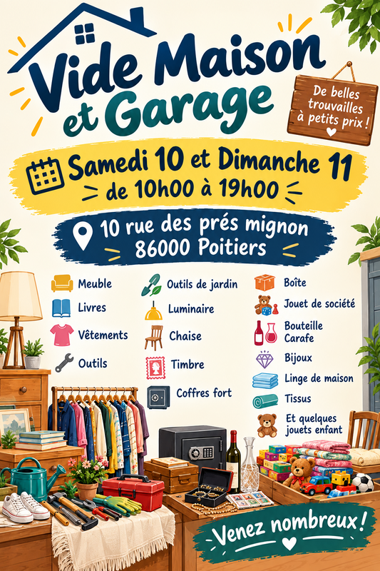 Vide maison garage