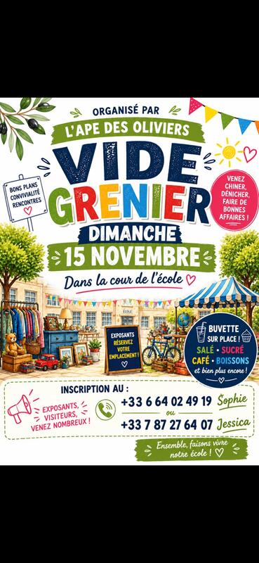 Vide-grenier de l'école les oliviers