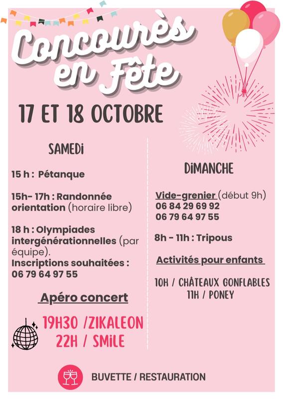 Vide-greniers de la fête de concourès
