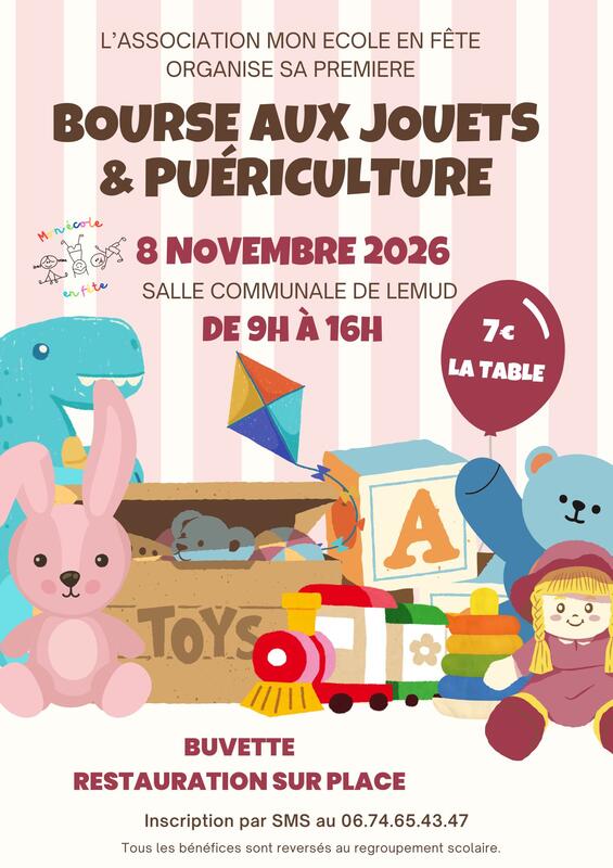 Bourse aux jouets et puériculture