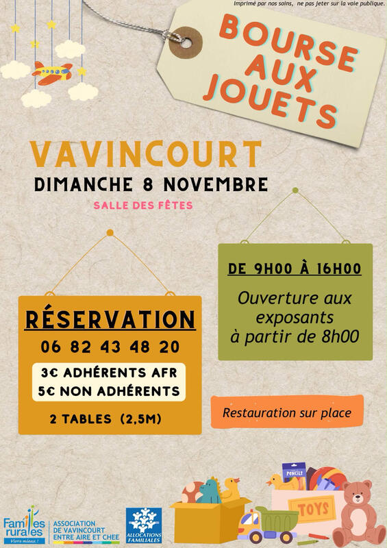 Bourse aux jouets