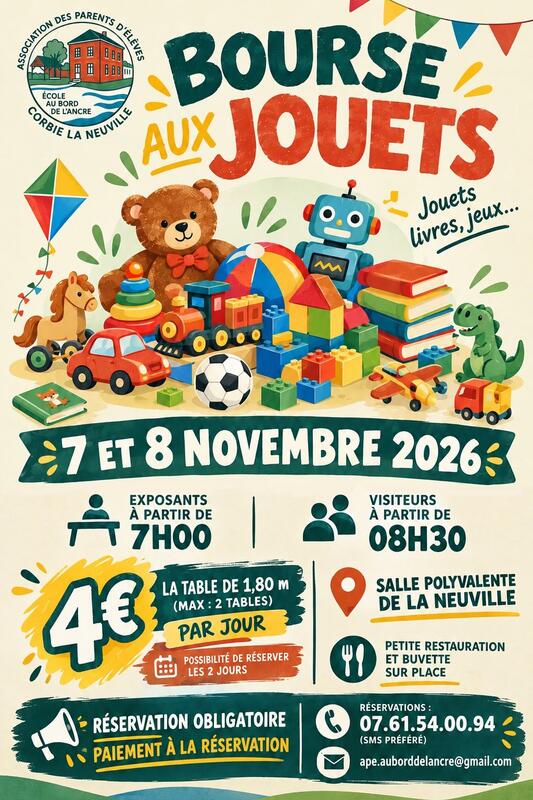 Bourse aux jouets 2026