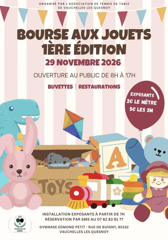 Bourse aux jouets de l'asv tt