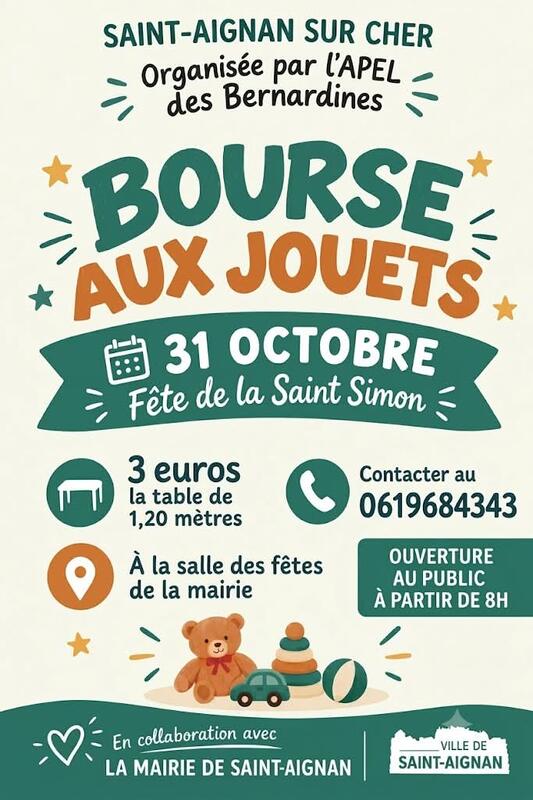 Bourse aux jouets - apel les bernardines