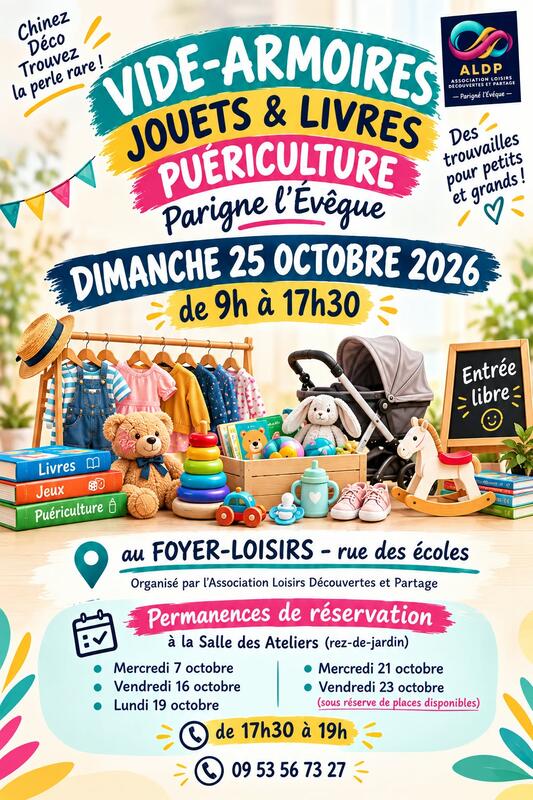 Bourse aux vêtements - jouets - livres - puériculture