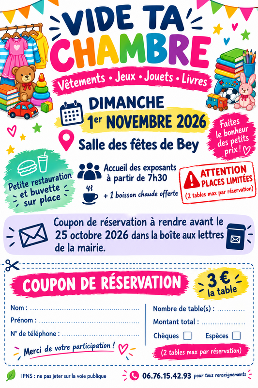 Vide ta chambre