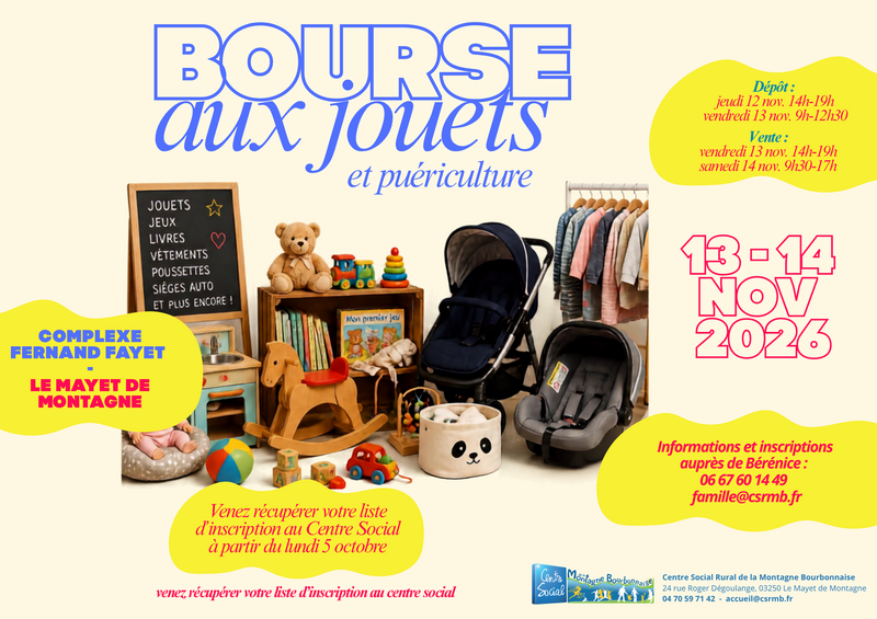 Bourse aux jouets et puériculture