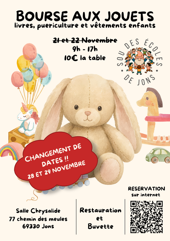 Bourse aux jouets du sou des écoles