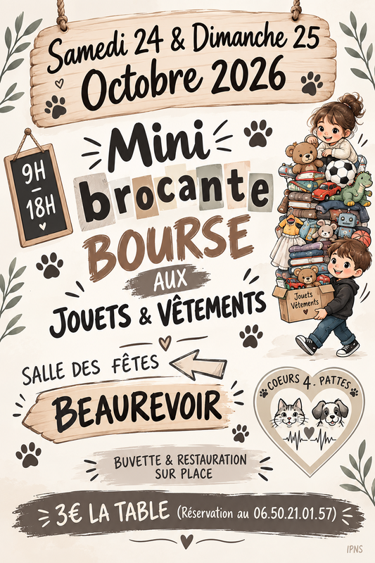 Mini brocante - bourse aux jouets - vêtements