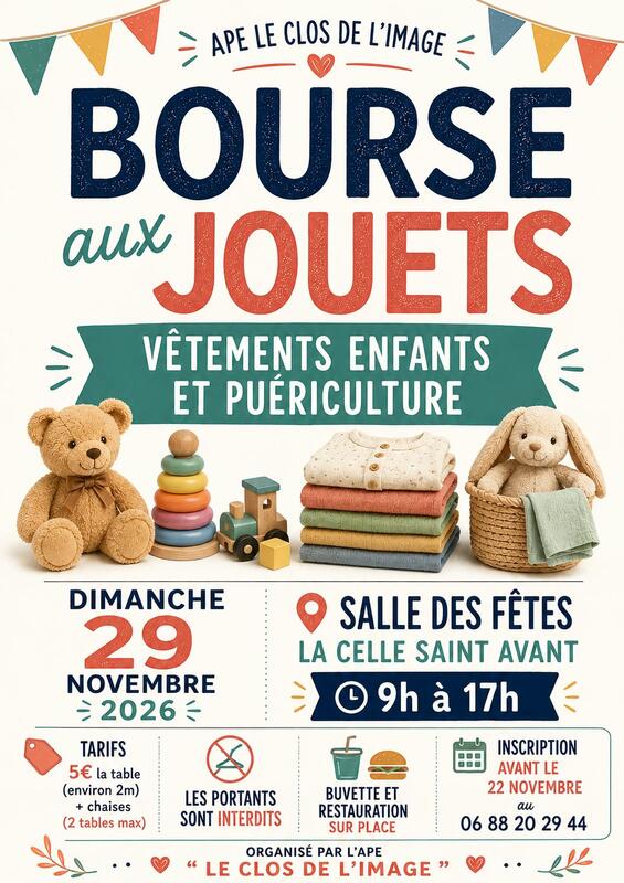 Bourse aux jouets vêtements et puériculture