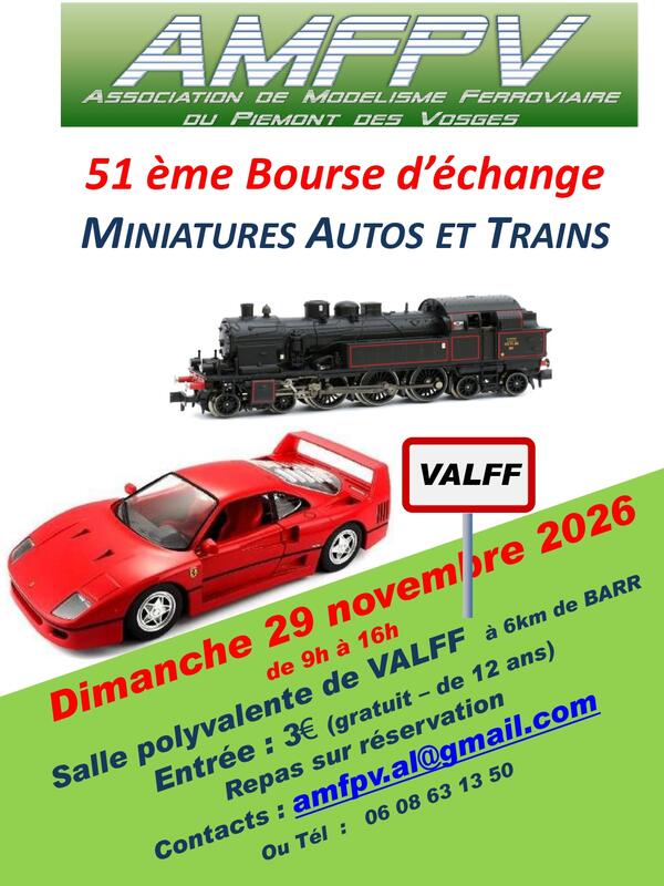 Bourse aux miniatures autos et trains
