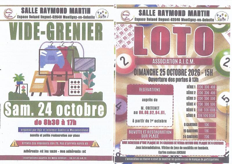 Vide grenier organisé par l'aicm