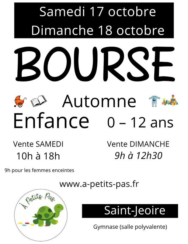 Bourse enfance automne à petits pas